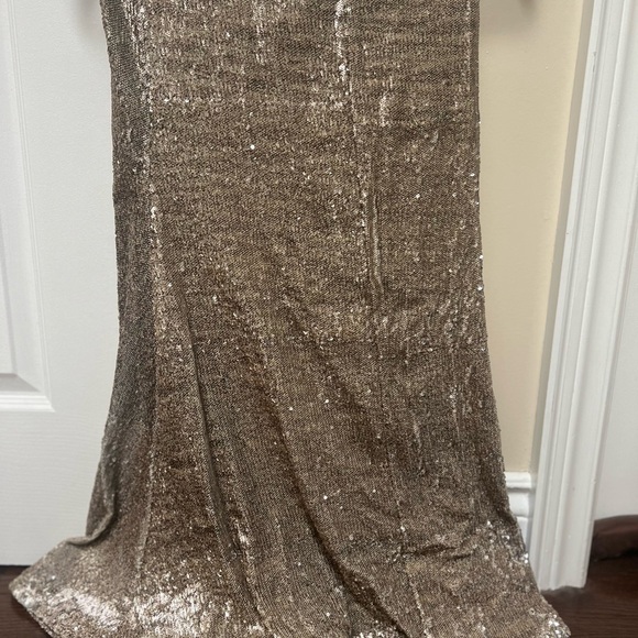 ANTHROPOLOGIE- mermaid serene sequin gold skirt | Size XS - Picture 2 of 3